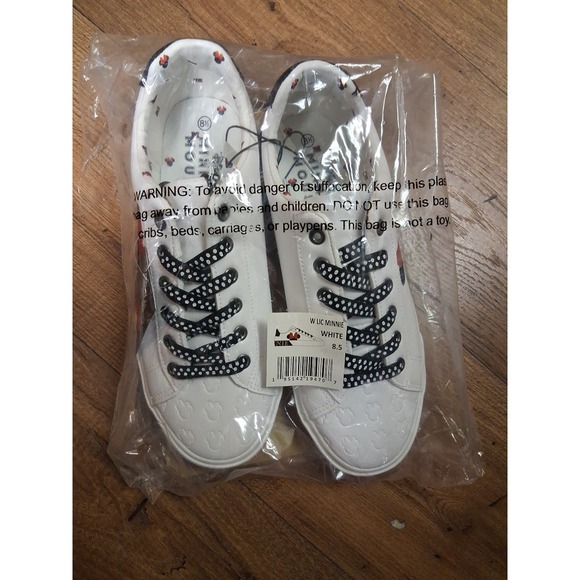 Disney Minnie Mouse Womens Size 8.5 Ground Up Low Top Court Sneakers Shoes - Picture 2 of 8